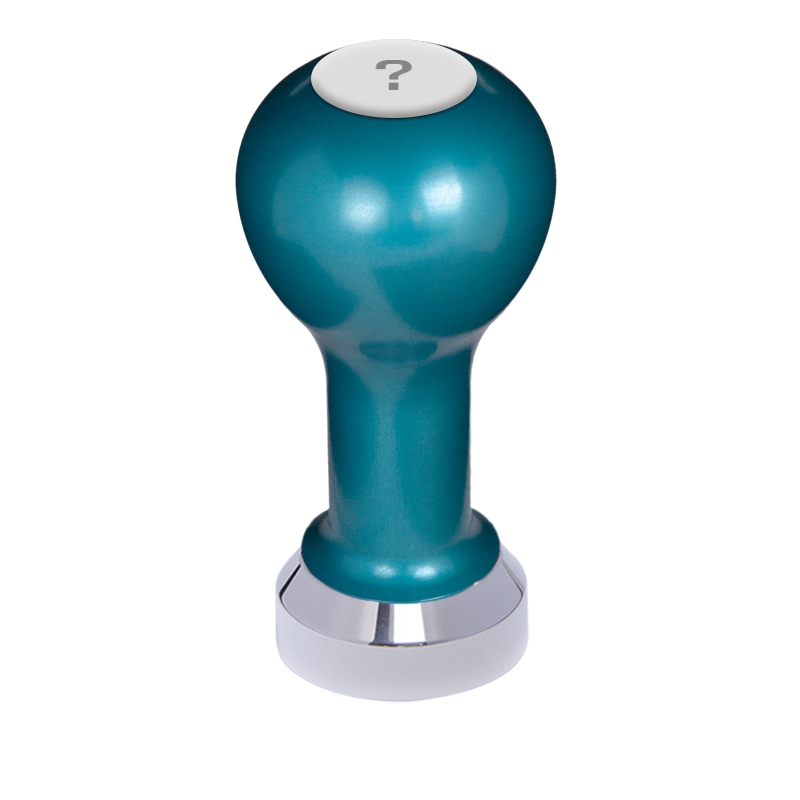 Buna café tamper, kov, modrý, VP, 41 mm, nerez lesk, plochý Buna café tamper, kov, modrý, VP, 41 mm, nerez lesk, plochý