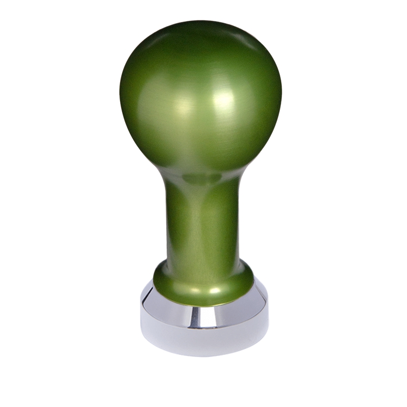 Buna café tamper, kov, zelený, 41 mm, nerez lesk, plochý Buna café tamper, kov, zelený, 41 mm, nerez lesk, plochý