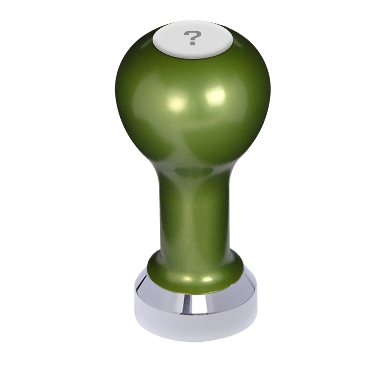 Buna café tamper, kov, zelený, VP, 41 mm, nerez lesk, plochý Buna café tamper, kov, zelený, VP, 41 mm, nerez lesk, plochý