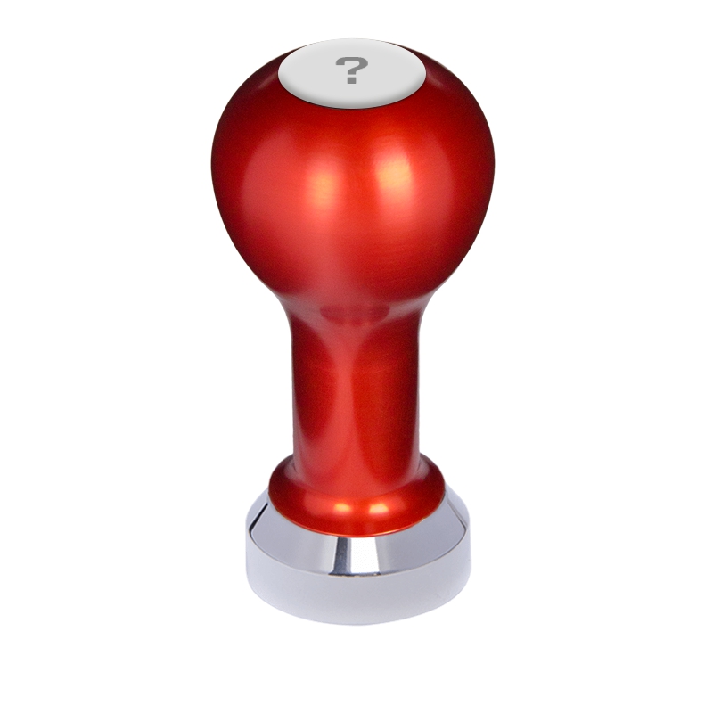 Buna café tamper, kov, červený, VP, 41 mm, nerez lesk, plochý Buna café tamper, kov, červený, VP, 41 mm, nerez lesk, plochý