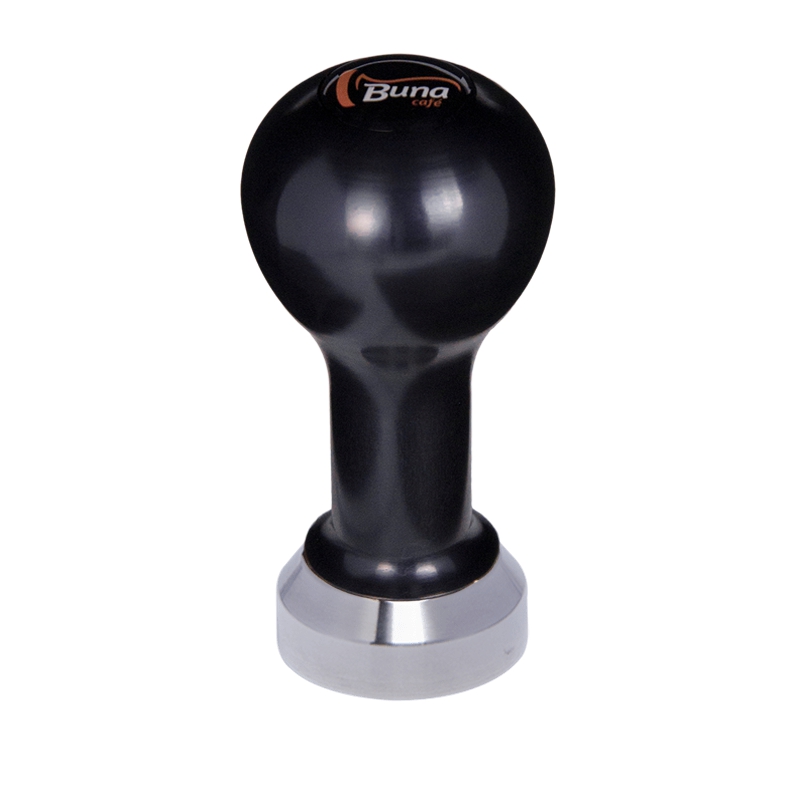 Buna café tamper, kov, černý, TP, 41 mm, nerez mat, plochý Buna café tamper, kov, černý, TP, 41 mm, nerez mat, plochý