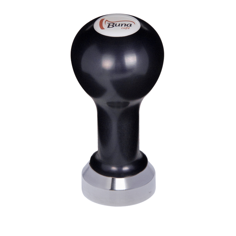 Buna café tamper, kov, černý, SP, 41 mm, nerez mat, plochý Buna café tamper, kov, černý, SP, 41 mm, nerez mat, plochý