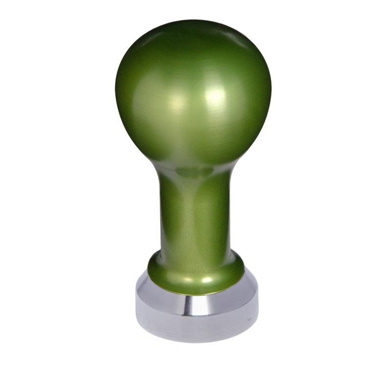 Buna café tamper, kov, zelený, 41 mm, nerez mat, plochý Buna café tamper, kov, zelený, 41 mm, nerez mat, plochý