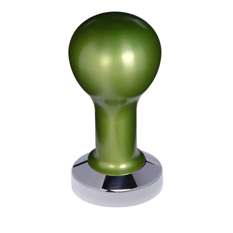 Buna café tamper, kov, zelený, 51 mm, nerez lesk, plochý Buna café tamper, kov, zelený, 51 mm, nerez lesk, plochý
