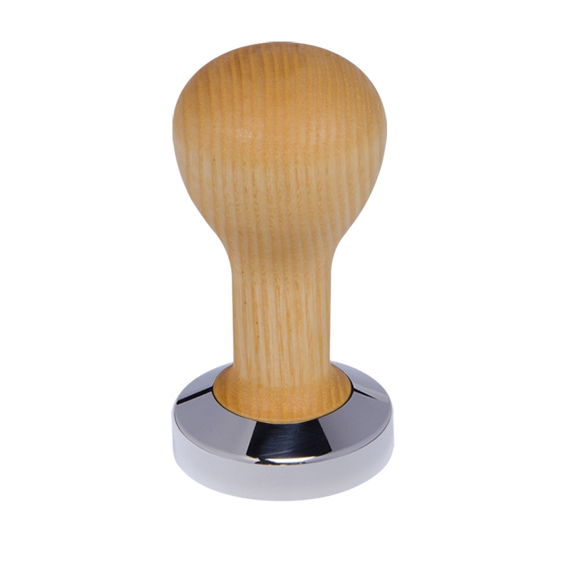 Buna café tamper, javor, olej, 51 mm, nerez lesk, plochý Buna café tamper, javor, olej, 51 mm, nerez lesk, plochý