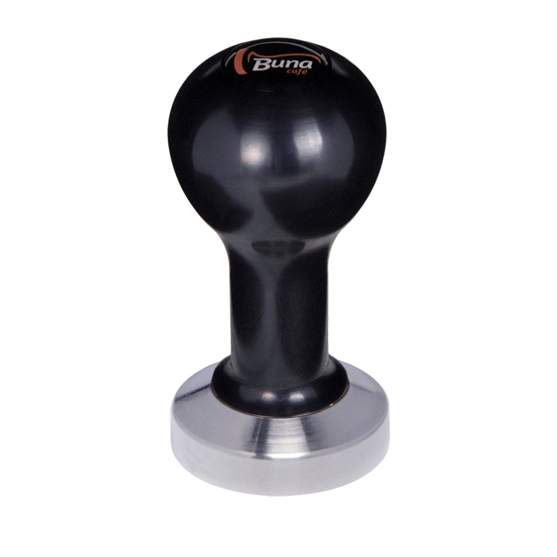 Buna café tamper, kov, černý, TP, 51 mm, nerez mat, plochý Buna café tamper, kov, černý, TP, 51 mm, nerez mat, plochý