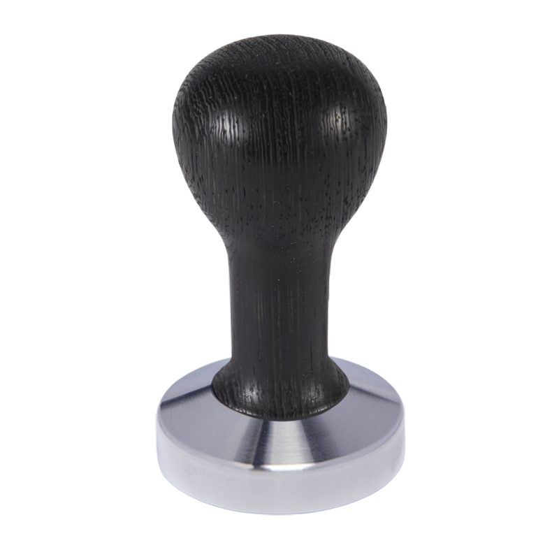 Buna café tamper, wenge, olej, 58.55 mm, nerez mat, plochý Buna café tamper, wenge, olej, 58.55 mm, nerez mat, plochý