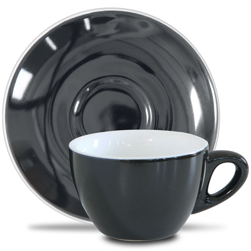 Epic šálek s podšálkem 230 ml, black Epic šálek s podšálkem 230 ml, black