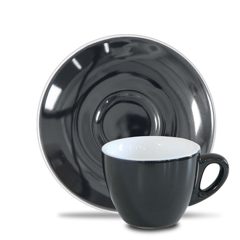 Epic šálek s podšálkem 90 ml, black Epic šálek s podšálkem 90 ml, black
