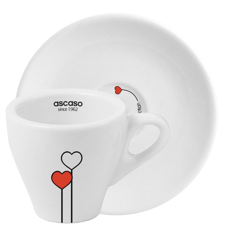 Ascaso šálek s podšálkem 180 ml, love Ascaso šálek s podšálkem 180 ml, love