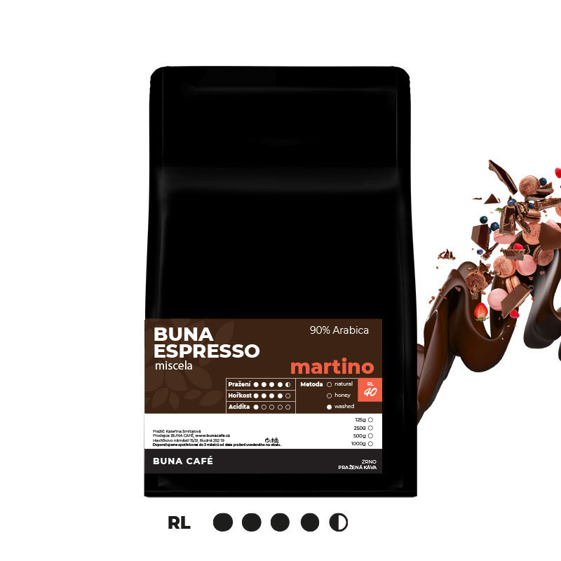 Buna Espresso martino 100%, 250g Buna Espresso martino 100%, 250g
