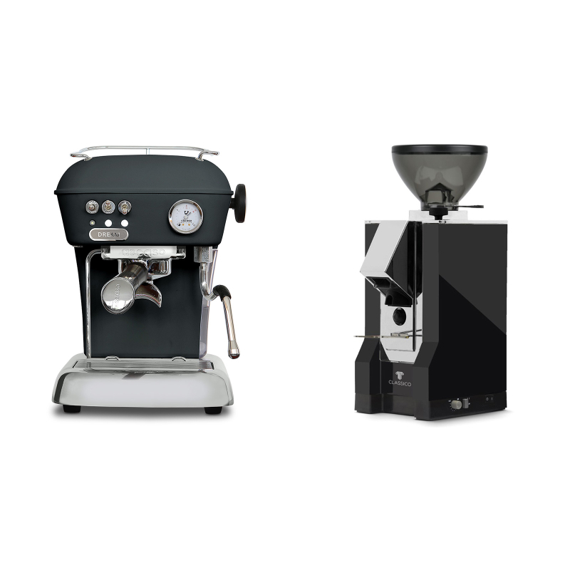 Ascaso Dream ONE, Anthracite + Eureka Mignon Classico, CR black Ascaso Dream ONE, Anthracite + Eureka Mignon Classico, CR black
