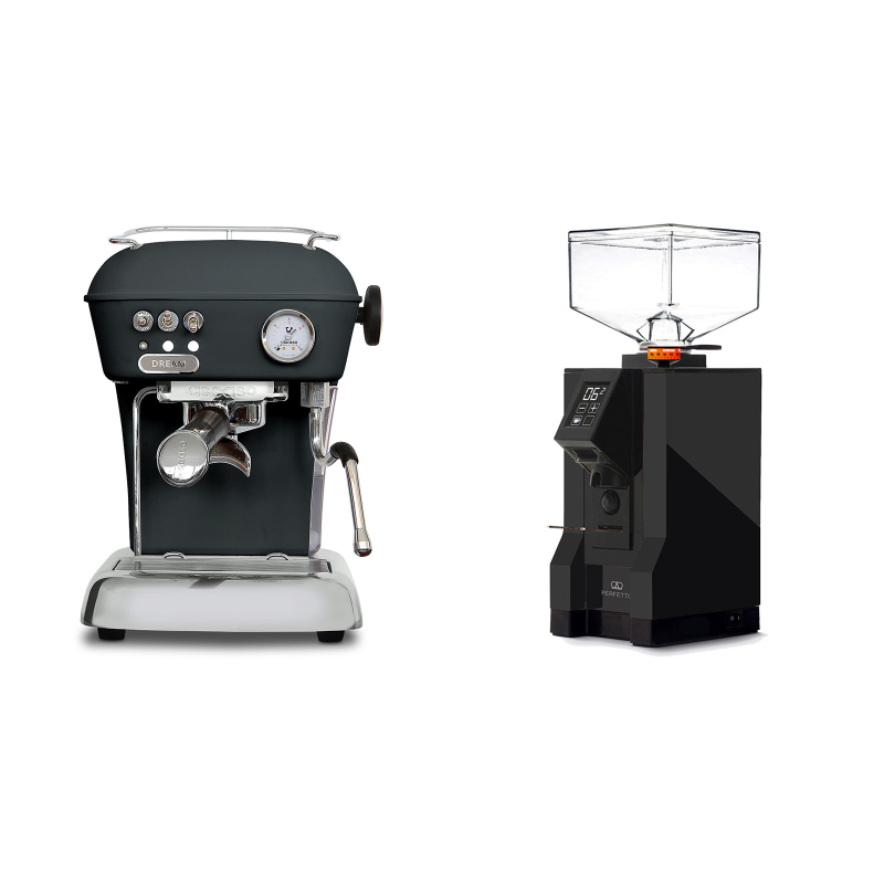 Ascaso Dream ONE, Anthracite + Eureka Mignon Perfetto, BL black Ascaso Dream ONE, Anthracite + Eureka Mignon Perfetto, BL black