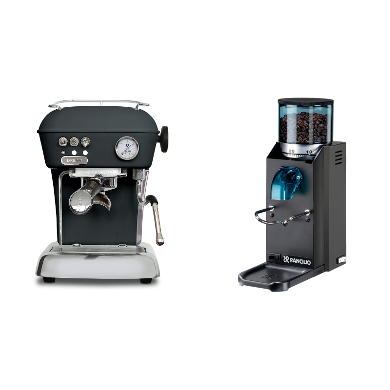 Ascaso Dream ONE, Anthracite + Rancilio Rocky Doserless, černá Ascaso Dream ONE, Anthracite + Rancilio Rocky Doserless, černá