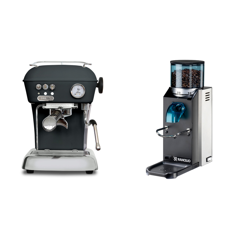 Ascaso Dream ONE, Anthracite + Rancilio Rocky Doserless Ascaso Dream ONE, Anthracite + Rancilio Rocky Doserless