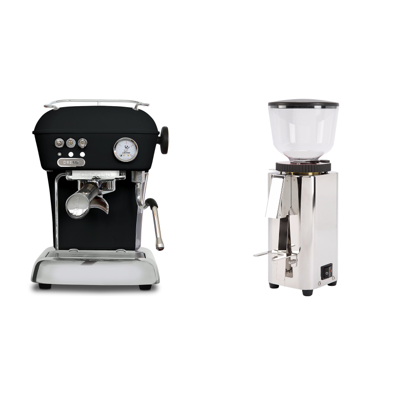 Ascaso Dream ONE, Dark Black + ECM C-Manuale 54 Ascaso Dream ONE, Dark Black + ECM C-Manuale 54