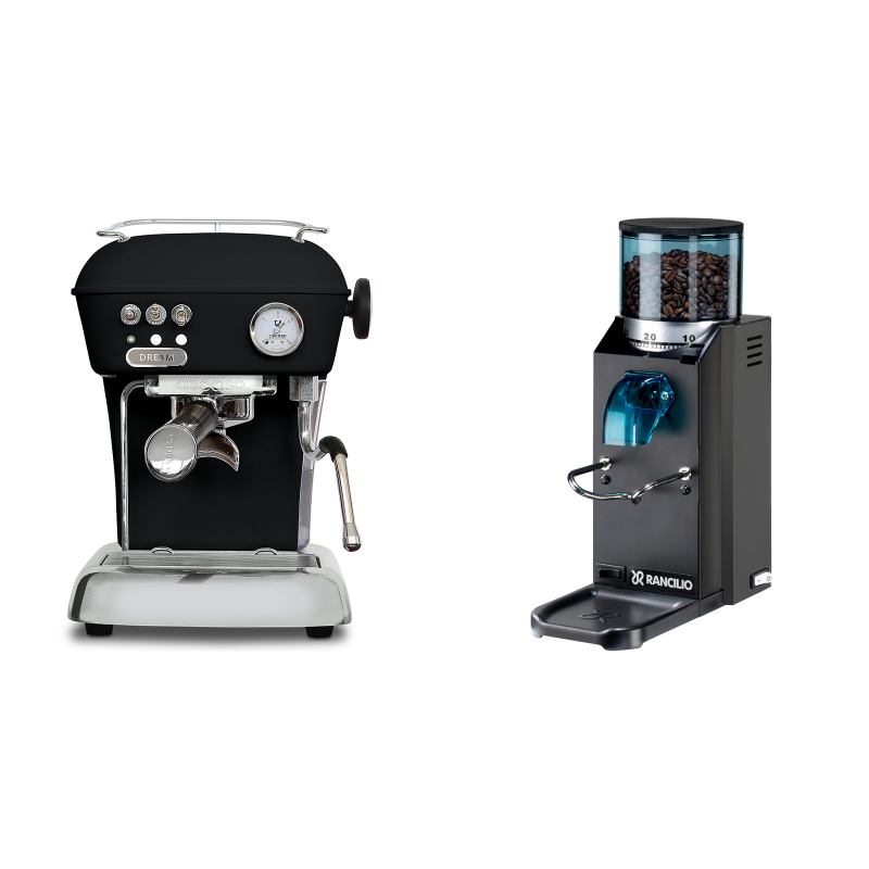 Ascaso Dream ONE, Dark Black + Rancilio Rocky Doserless, černá Ascaso Dream ONE, Dark Black + Rancilio Rocky Doserless, černá