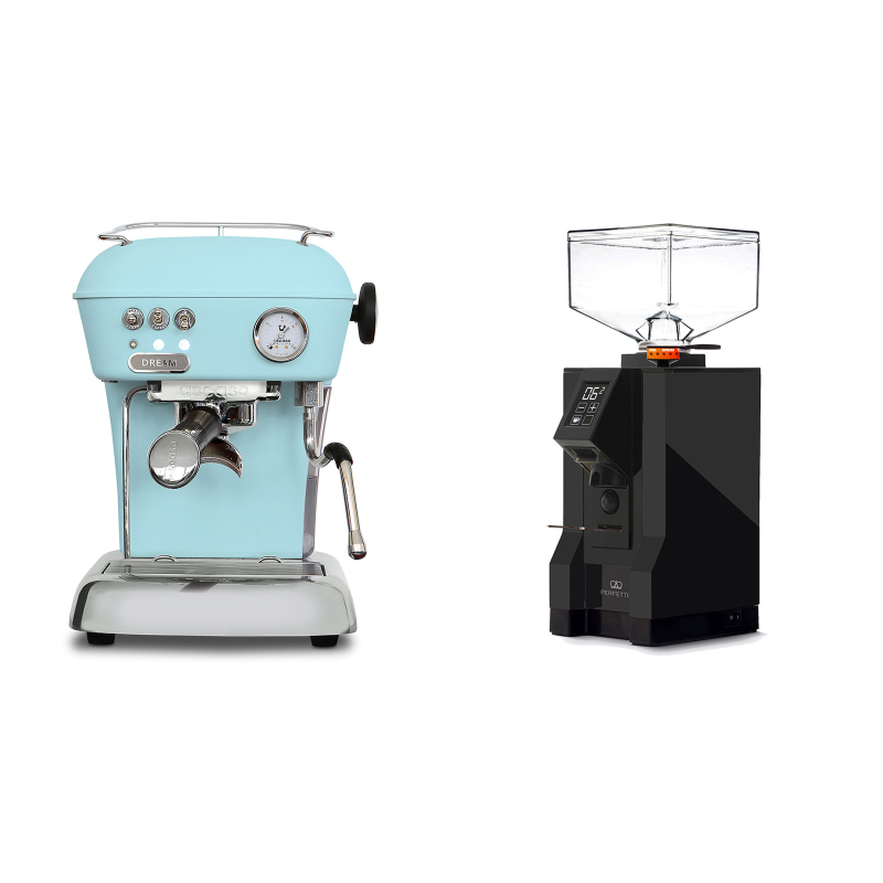 Ascaso Dream ONE, Kid Blue + Eureka Mignon Perfetto, BL black Ascaso Dream ONE, Kid Blue + Eureka Mignon Perfetto, BL black