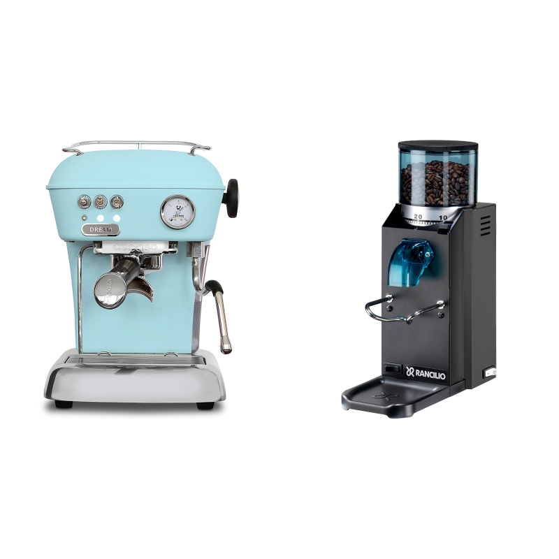 Ascaso Dream ONE, Kid Blue + Rancilio Rocky Doserless, černá Ascaso Dream ONE, Kid Blue + Rancilio Rocky Doserless, černá