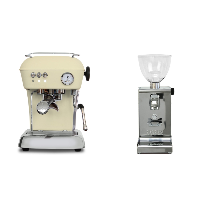 Ascaso Dream ONE, Sweet Cream + Ascaso i-steel, lesk Ascaso Dream ONE, Sweet Cream + Ascaso i-steel, lesk