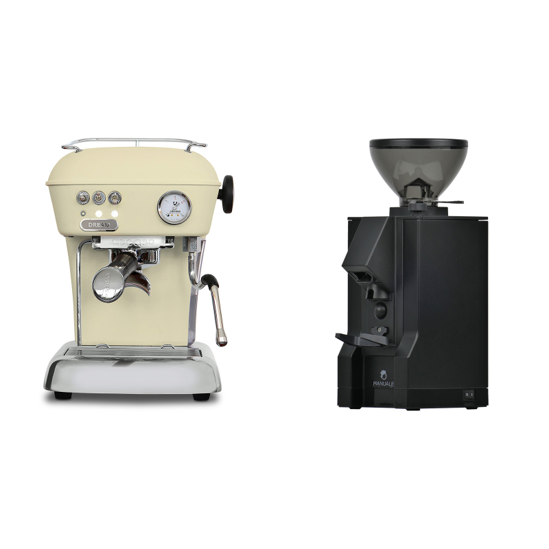 Ascaso Dream ONE, Sweet Cream + Eureka Mignon Manuale, BL black Ascaso Dream ONE, Sweet Cream + Eureka Mignon Manuale, BL black
