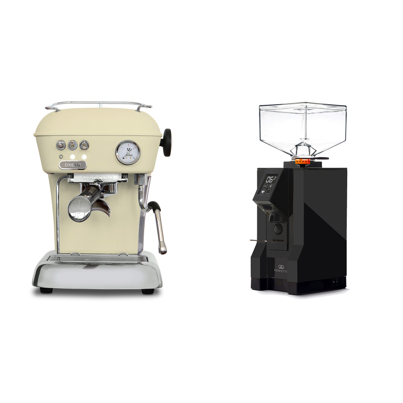 Ascaso Dream ONE, Sweet Cream + Eureka Mignon Perfetto, BL black Ascaso Dream ONE, Sweet Cream + Eureka Mignon Perfetto, BL black