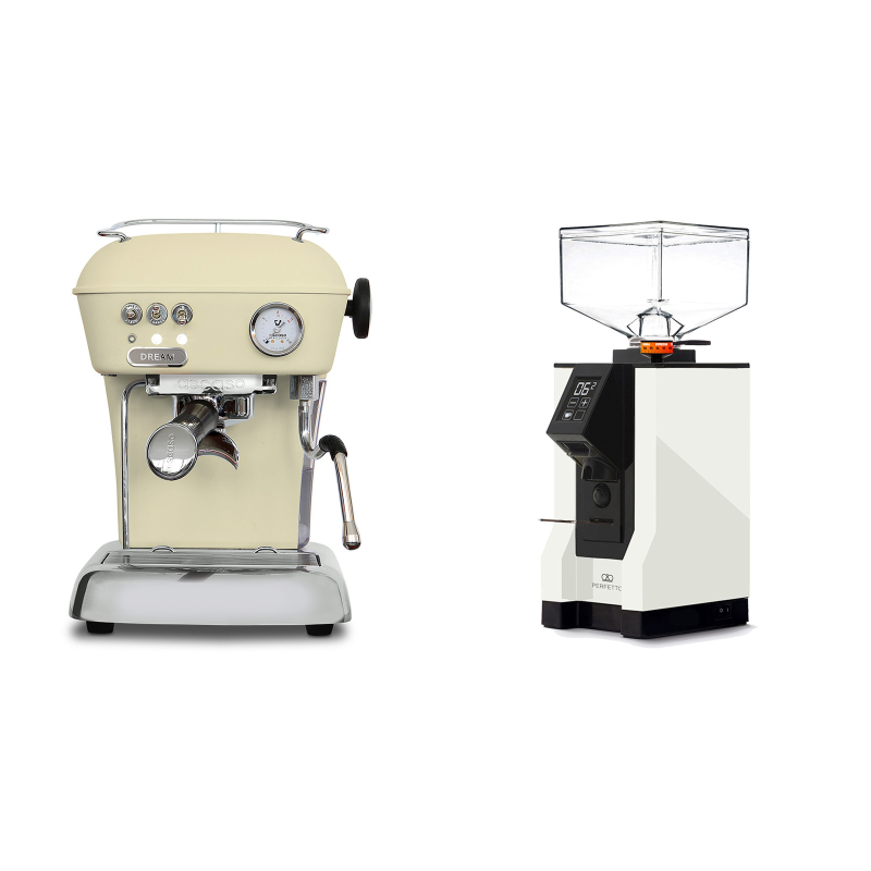 Ascaso Dream ONE, Sweet Cream + Eureka Mignon Perfetto, BL white Ascaso Dream ONE, Sweet Cream + Eureka Mignon Perfetto, BL white