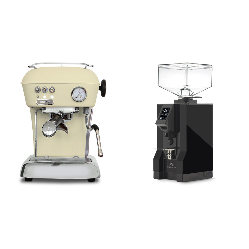 Ascaso Dream ONE, Sweet Cream + Eureka Mignon Specialita, BL black Ascaso Dream ONE, Sweet Cream + Eureka Mignon Specialita, BL black