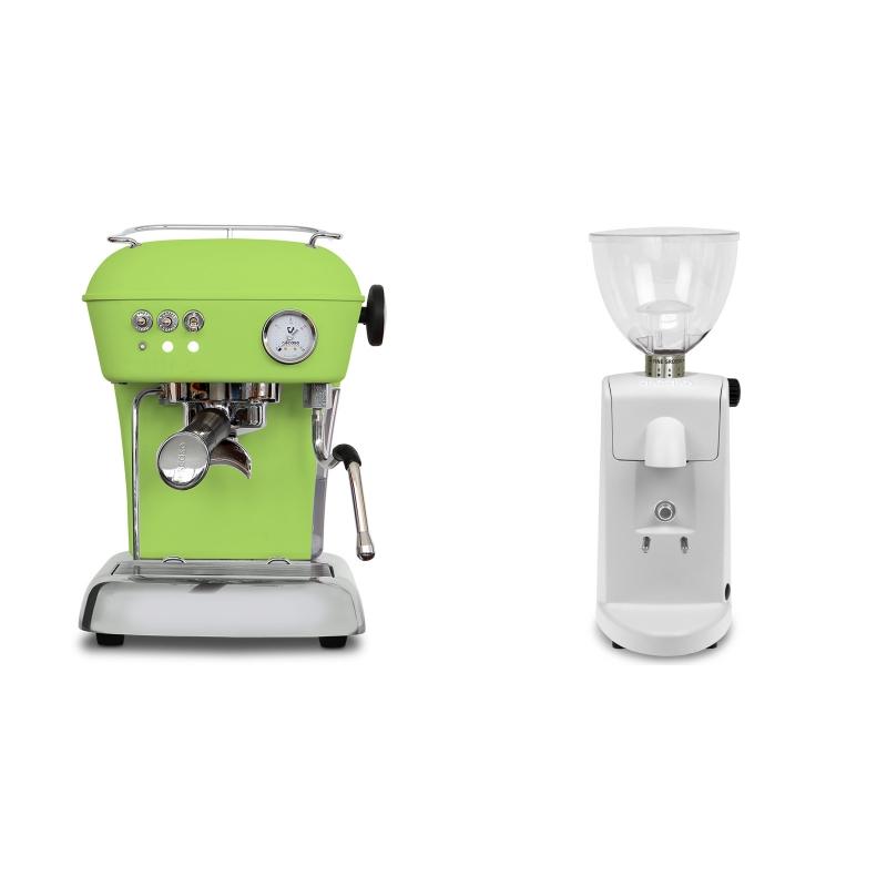 Ascaso Dream ONE, Fresh Pistachio + Ascaso i-mini i1, bílá Ascaso Dream ONE, Fresh Pistachio + Ascaso i-mini i1, bílá