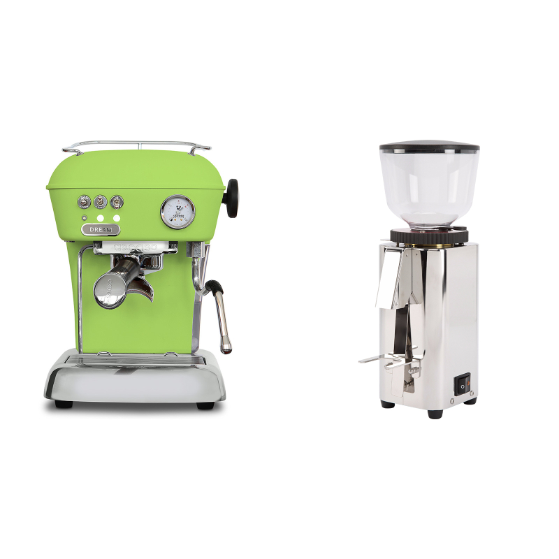 Ascaso Dream ONE, Fresh Pistachio + ECM C-Manuale 54 Ascaso Dream ONE, Fresh Pistachio + ECM C-Manuale 54