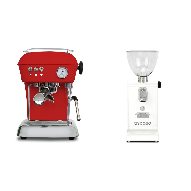 Ascaso Dream ONE, Love Red + Ascaso i-steel, bílá Ascaso Dream ONE, Love Red + Ascaso i-steel, bílá
