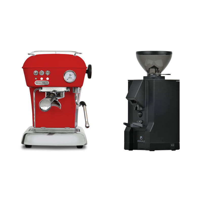 Ascaso Dream ONE, Love Red + Eureka Mignon Manuale, BL black Ascaso Dream ONE, Love Red + Eureka Mignon Manuale, BL black