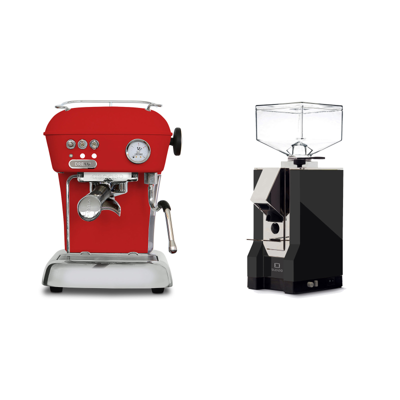 Ascaso Dream ONE, Love Red + Eureka Mignon Silenzio, CR black Ascaso Dream ONE, Love Red + Eureka Mignon Silenzio, CR black
