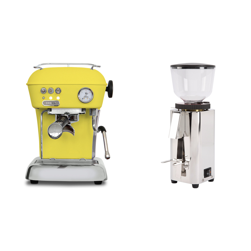Ascaso Dream ONE, Sun Yellow + ECM C-Manuale 54 Ascaso Dream ONE, Sun Yellow + ECM C-Manuale 54