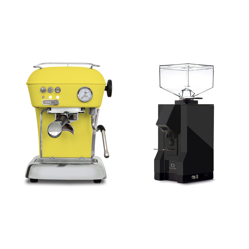 Ascaso Dream ONE, Sun Yellow + Eureka Mignon Silenzio, BL black Ascaso Dream ONE, Sun Yellow + Eureka Mignon Silenzio, BL black