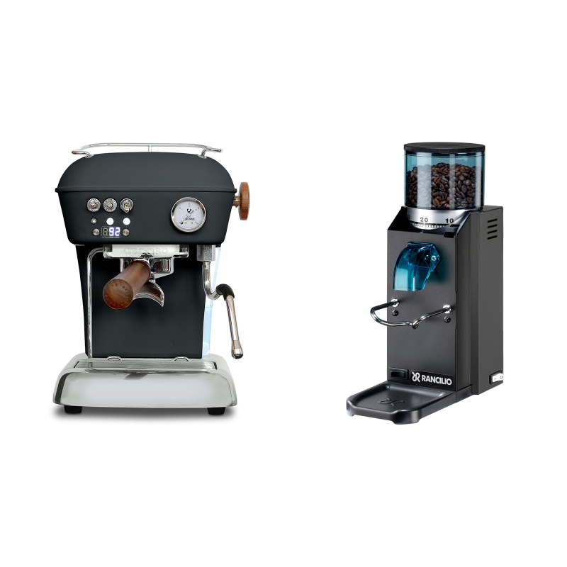 Ascaso Dream PID, Anthracite + Rancilio Rocky Doserless, černá Ascaso Dream PID, Anthracite + Rancilio Rocky Doserless, černá