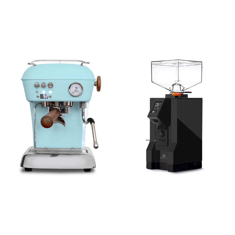 Ascaso Dream PID, Kid Blue + Eureka Mignon Perfetto, BL black Ascaso Dream PID, Kid Blue + Eureka Mignon Perfetto, BL black