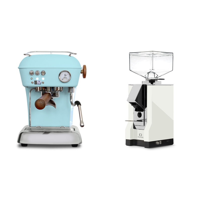 Ascaso Dream PID, Kid Blue + Eureka Mignon Silenzio, CR white Ascaso Dream PID, Kid Blue + Eureka Mignon Silenzio, CR white