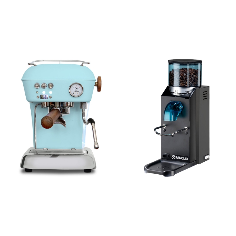 Ascaso Dream PID, Kid Blue + Rancilio Rocky Doserless, černá Ascaso Dream PID, Kid Blue + Rancilio Rocky Doserless, černá