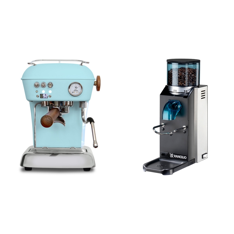 Ascaso Dream PID, Kid Blue + Rancilio Rocky Doserless Ascaso Dream PID, Kid Blue + Rancilio Rocky Doserless