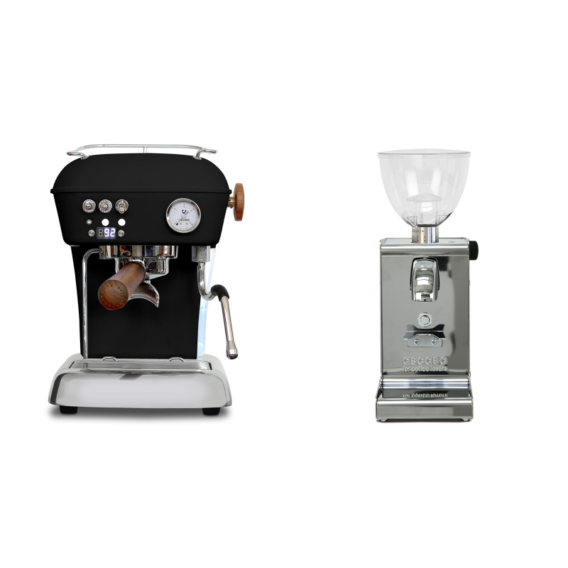 Ascaso Dream PID, Dark Black + Ascaso i-steel, lesk Ascaso Dream PID, Dark Black + Ascaso i-steel, lesk