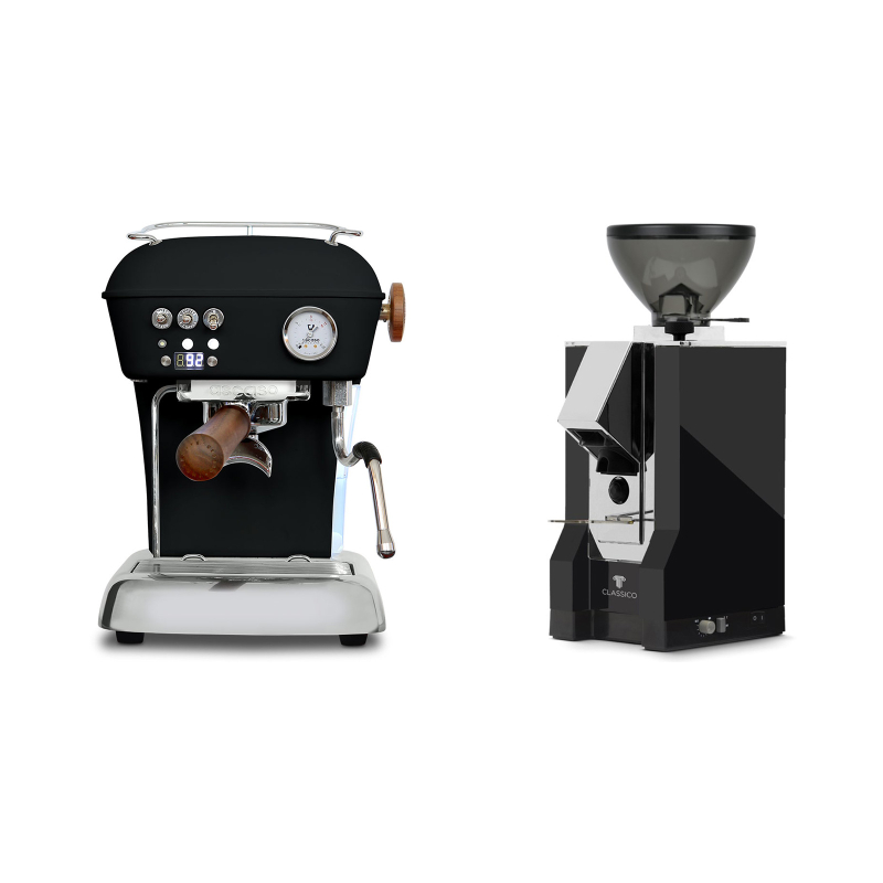 Ascaso Dream PID, Dark Black + Eureka Mignon Classico, CR black Ascaso Dream PID, Dark Black + Eureka Mignon Classico, CR black