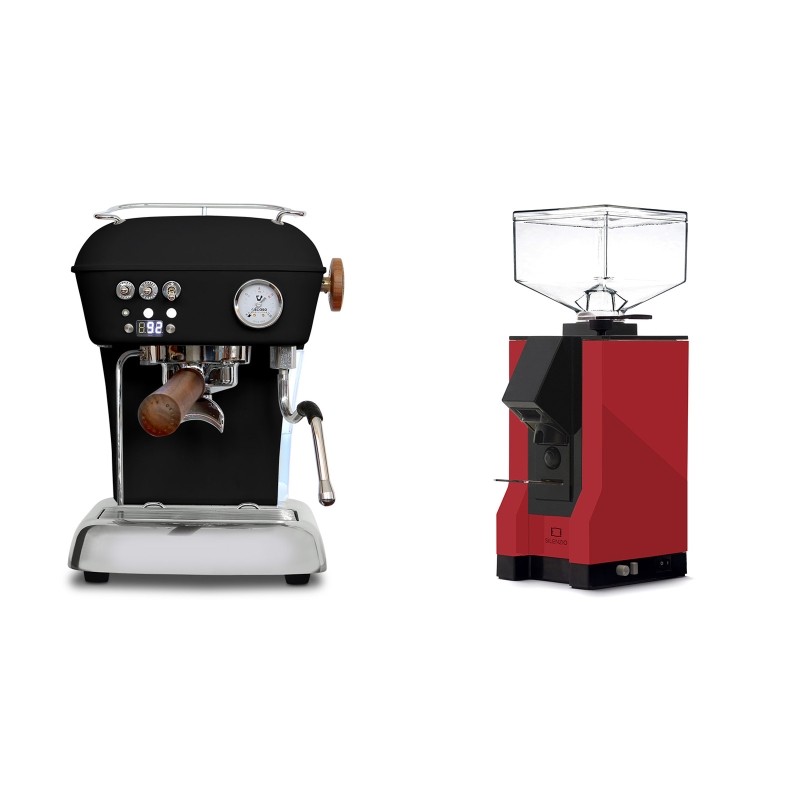 Ascaso Dream PID, Dark Black + Eureka Mignon Silenzio, BL ferrari red Ascaso Dream PID, Dark Black + Eureka Mignon Silenzio, BL ferrari red
