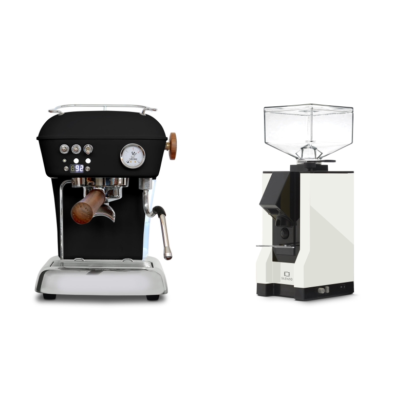 Ascaso Dream PID, Dark Black + Eureka Mignon Silenzio, BL white Ascaso Dream PID, Dark Black + Eureka Mignon Silenzio, BL white