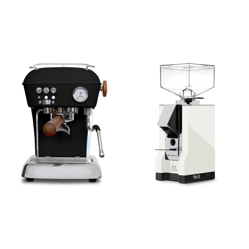 Ascaso Dream PID, Dark Black + Eureka Mignon Silenzio, CR white Ascaso Dream PID, Dark Black + Eureka Mignon Silenzio, CR white
