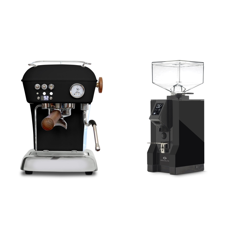 Ascaso Dream PID, Dark Black + Eureka Mignon Specialita, BL black Ascaso Dream PID, Dark Black + Eureka Mignon Specialita, BL black