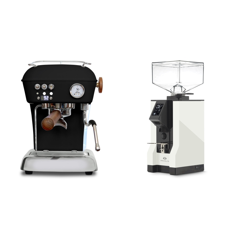 Ascaso Dream PID, Dark Black + Eureka Mignon Specialita, BL white Ascaso Dream PID, Dark Black + Eureka Mignon Specialita, BL white