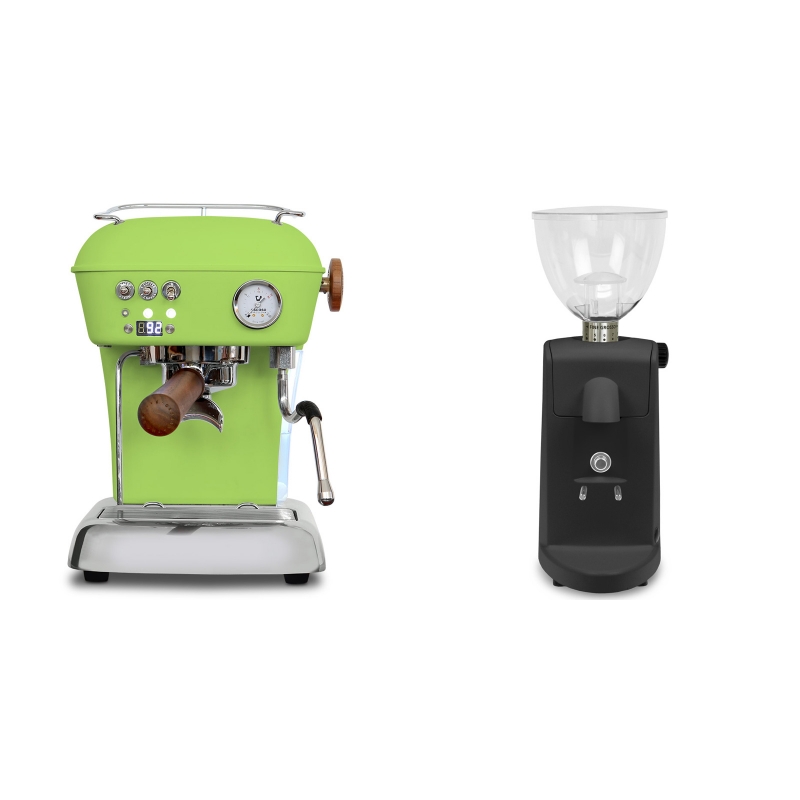 Ascaso Dream PID, Fresh Pistachio + Ascaso i-mini i1, černá Ascaso Dream PID, Fresh Pistachio + Ascaso i-mini i1, černá