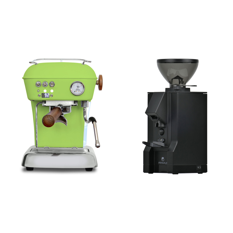 Ascaso Dream PID, Fresh Pistachio + Eureka Mignon Manuale, BL black Ascaso Dream PID, Fresh Pistachio + Eureka Mignon Manuale, BL black