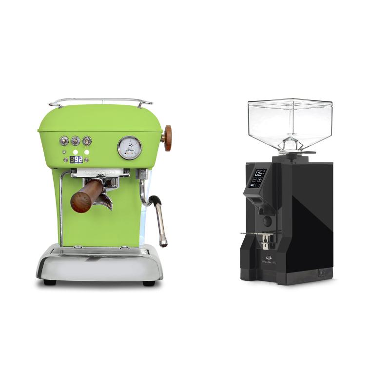 Ascaso Dream PID, Fresh Pistachio + Eureka Mignon Specialita, BL black Ascaso Dream PID, Fresh Pistachio + Eureka Mignon Specialita, BL black